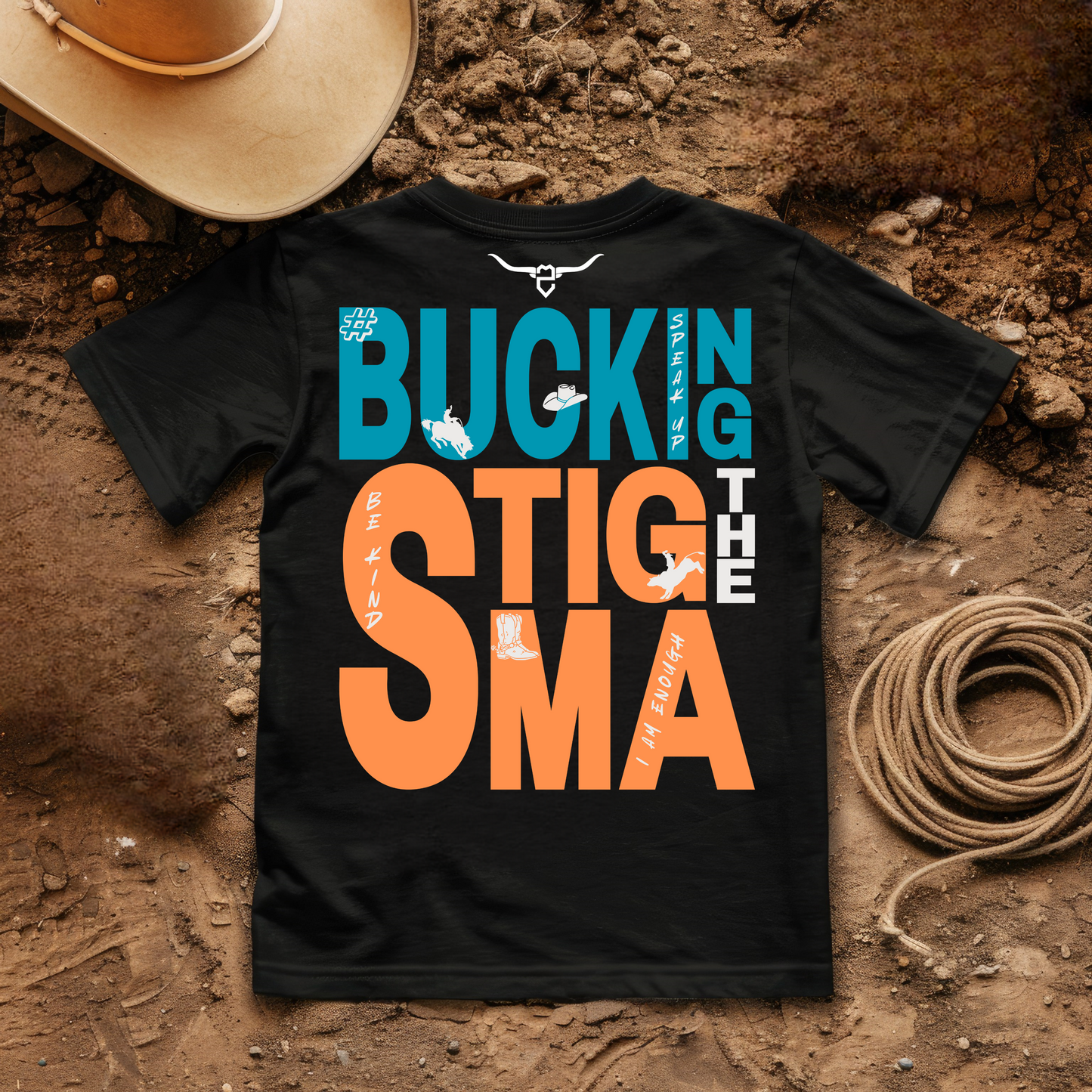 ROPED BuckingTheStigma Tee (Black)