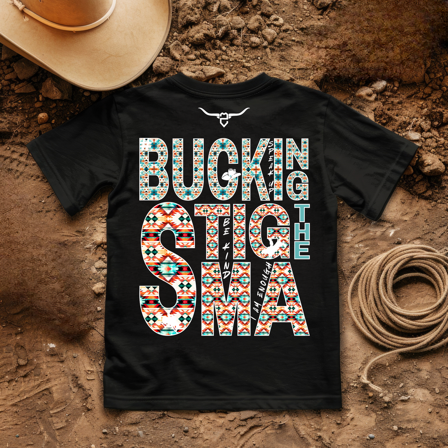ROPED BuckingTheStigma Tee (Black)