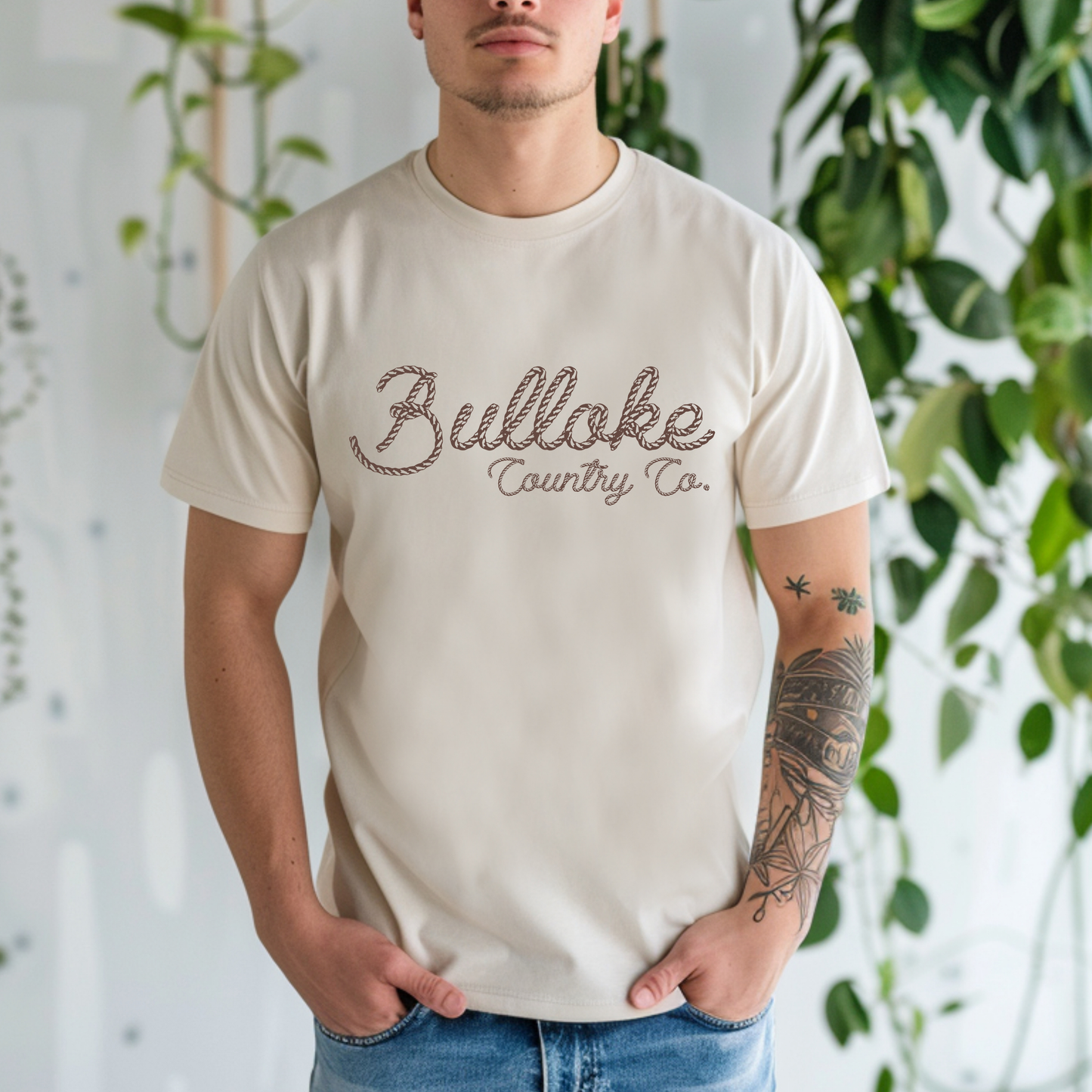 ROPED BuckingTheStigma Tee (Stone)