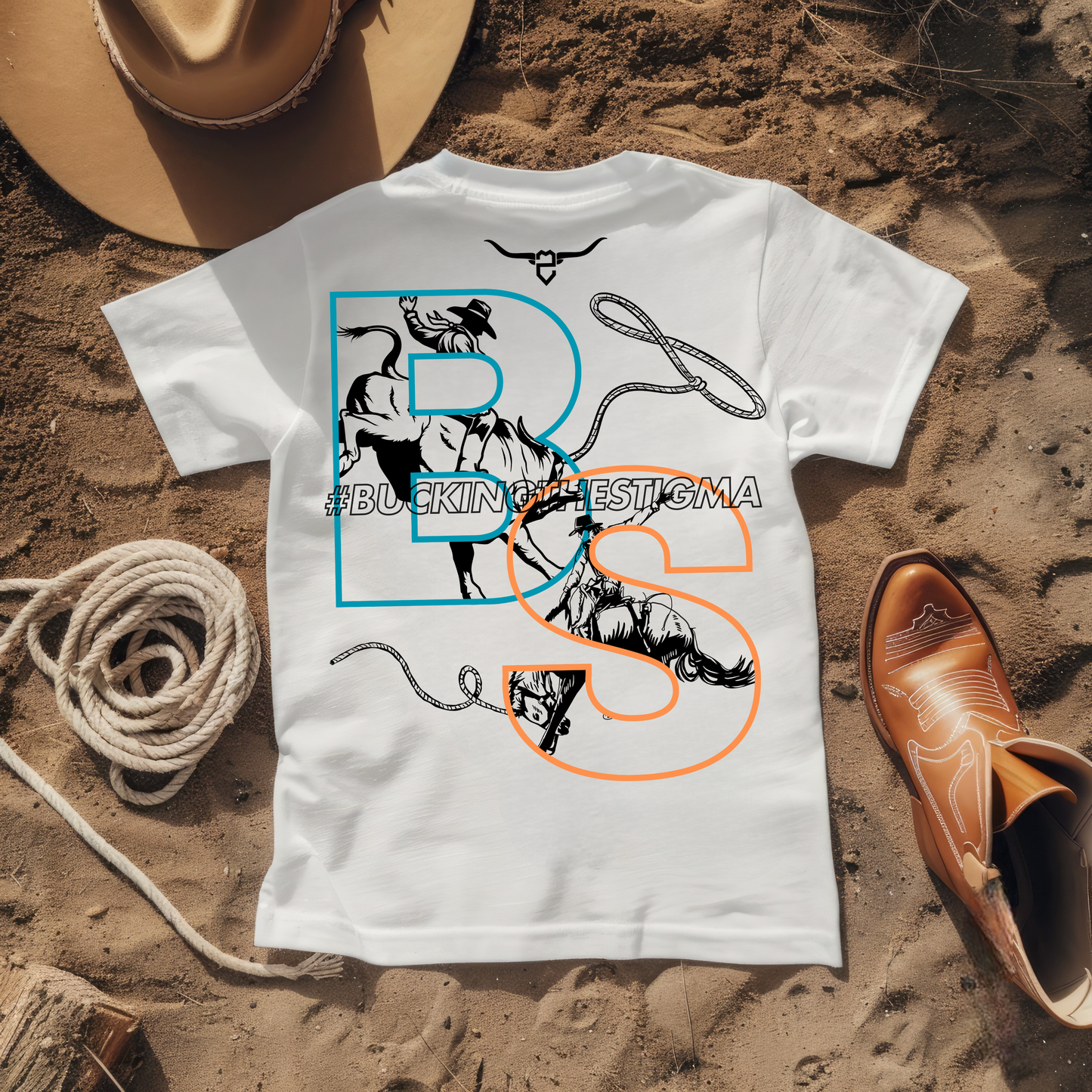 ROPED BuckingTheStigma Tee (White)