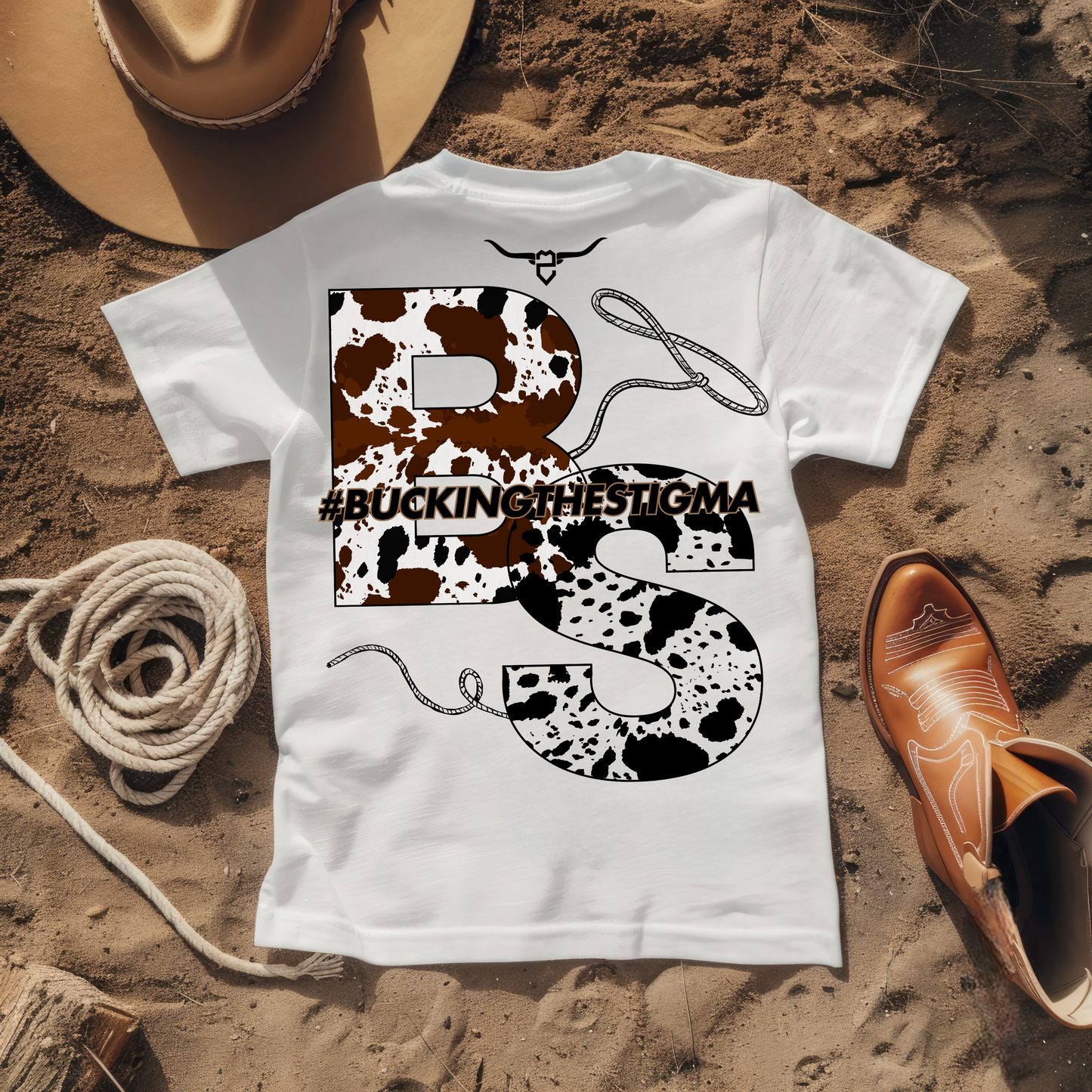 ROPED BuckingTheStigma Tee (White)