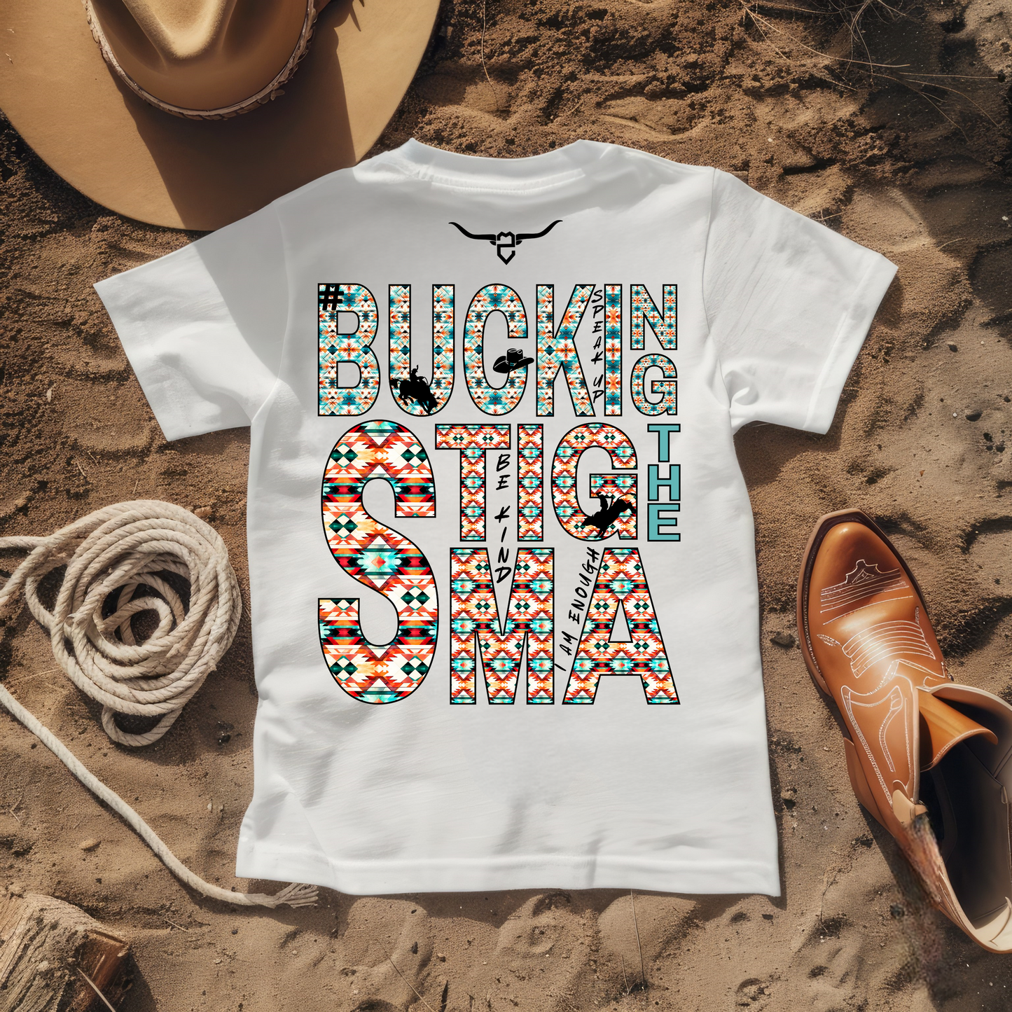 ROPED BuckingTheStigma Tee (White)